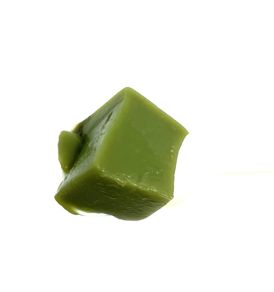 lawson-sweets-matcha-milk-dumplings-eating