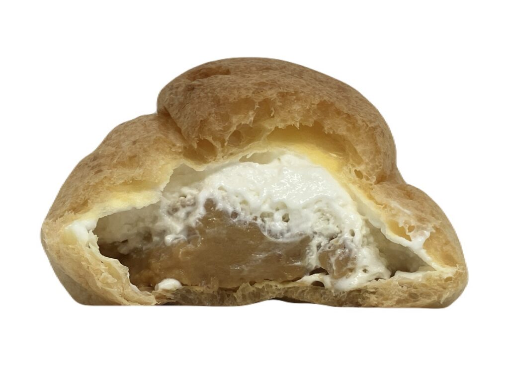 seven-eleven-sweets-salt-caramel-cream-puff-eating
