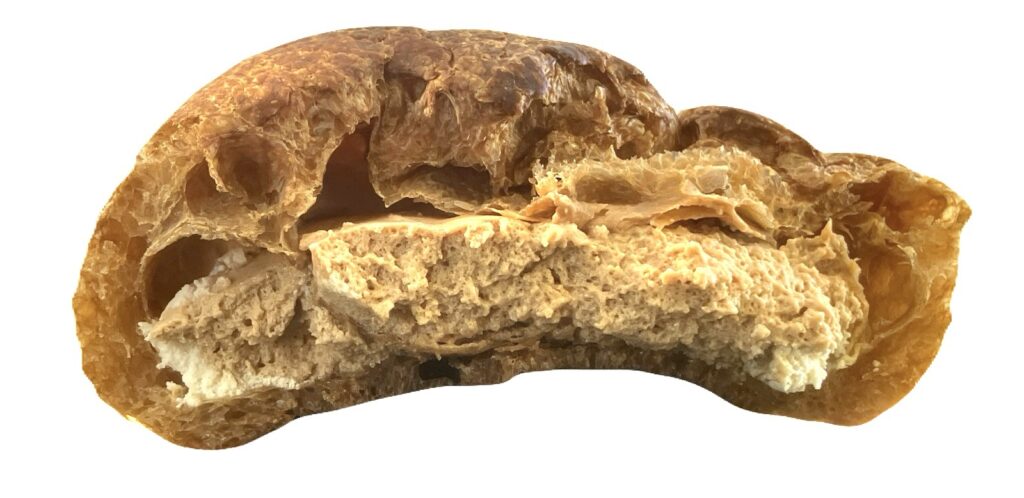 lawson-sweets-large-chocolate-cream-puff-eating 