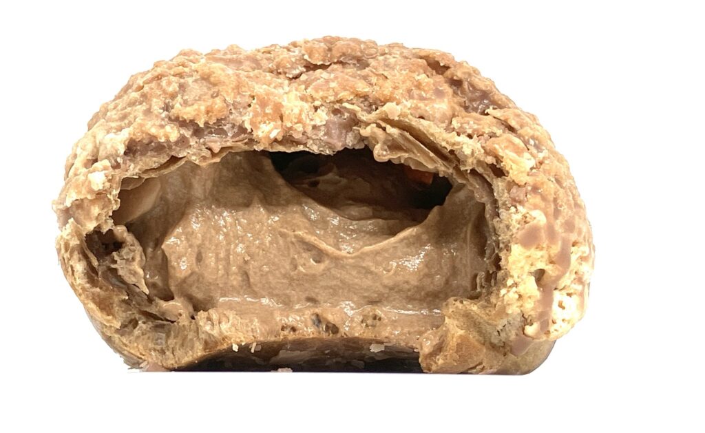 familymart-sweet-cookie-cream-puff-chocolate-cream-eating 